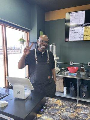 This is Gavin and he is the cool drink of friendliness any road-worn traveler could hope for.