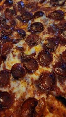 Extra sauce, extra pepperoni