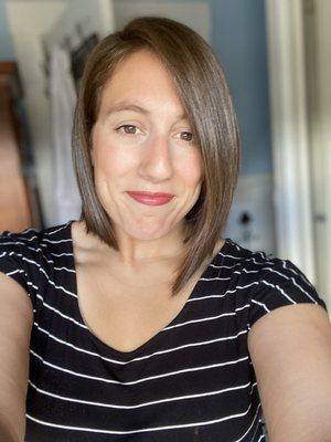 STUNNING cut & blow out by Linzee! She is amazing. Blow outs currently on the porch for COVID and tons of safety precautions in place!