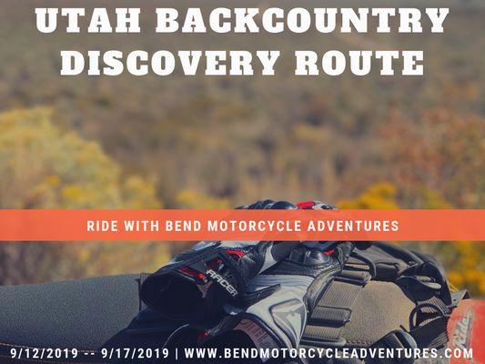 Utah Backcountry Discovery Route Tour September 12th - 17th, 2010