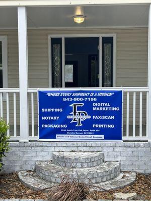 Pack and Ship Moncks Corner, SC | FedEx, UPS, USPS near Cane Bay | FedUp Postal Unit (Front Porch)