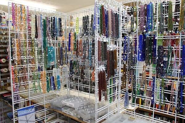 Semi-precious beads.