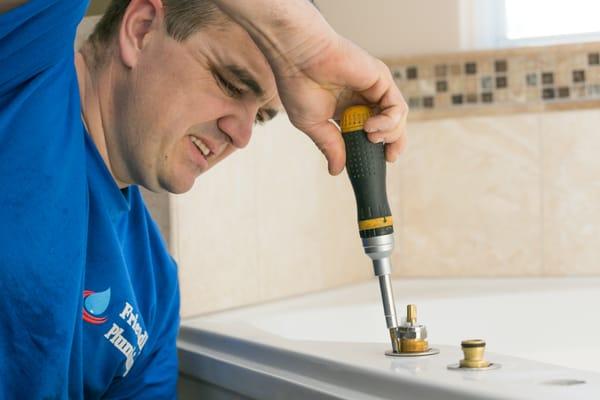 Installation of bathtub faucet