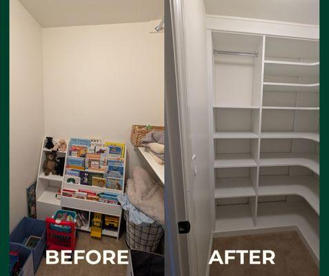 Grandkids Closet Makeover