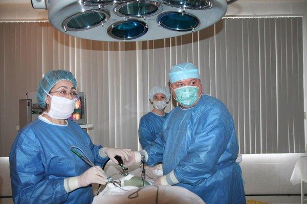 Working with a surgeon in Yaroslavl, Russia.
