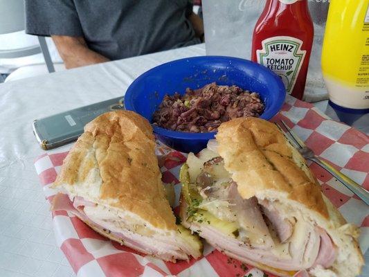 Cuban with rice and beans...