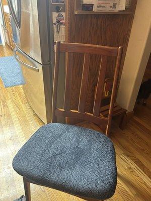 Chair with a new upholstery