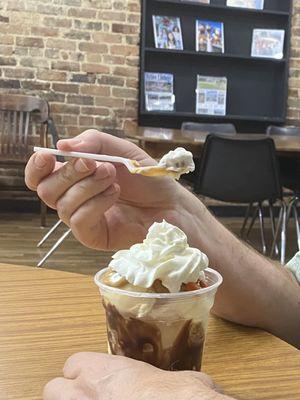 Peanut butter Sundae.