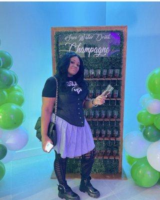 Also love the champagne wine