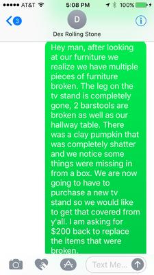 First Text trying to resolve the issue