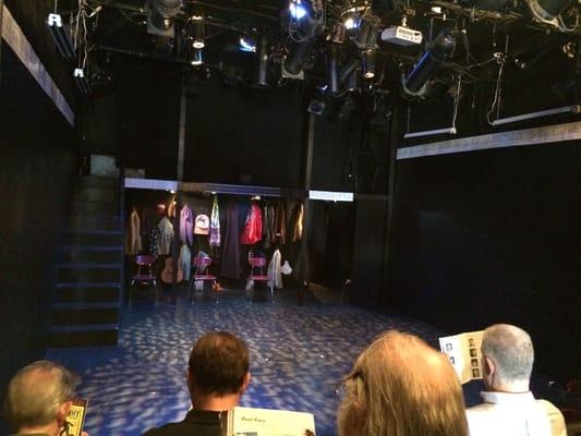 Before the show starts.