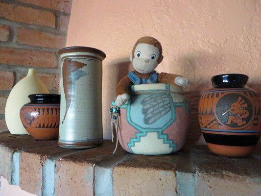 Some AWESOME examples of pottery to be found at great prices, monkey NOT included!!!