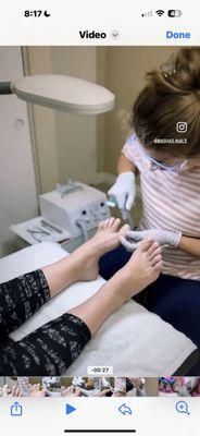 Russian pedicure