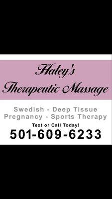 Haley's Therapeutic Massage