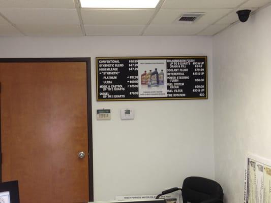 The prices of their services