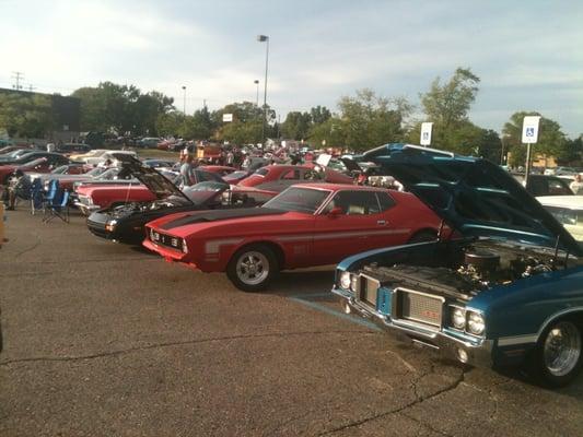 Pre party car show before Back to the Bricks. Nice show.