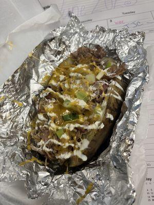 BBQ loaded baked potato