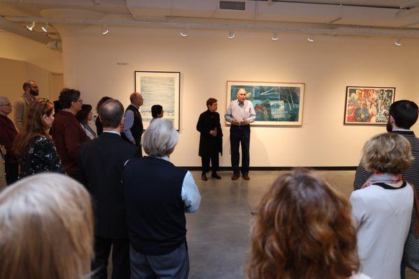 Gallery talk by owners John Shannon and Jan Serr