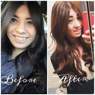 Balayage highlights done by Rosie