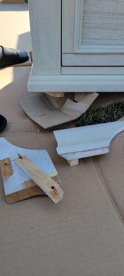 Broken leg was an easy fix if the owner had sent a leg.