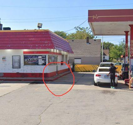 In the photo you can see the step up to the business showing it is NOT wheelchair accessible