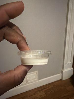 Tsp of blue cheese dressing