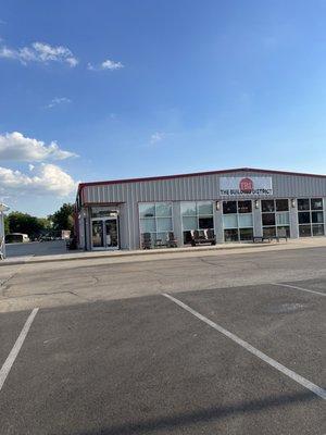 The outside of the building