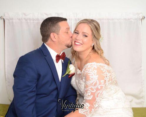 Photo booth camper servicing a wedding in Mount Pleasant SC