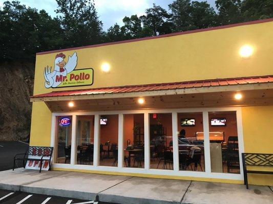 Restaurant is attached to Rivera's Market