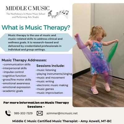 Music Therapy Services with a Board Certified Music Therapist