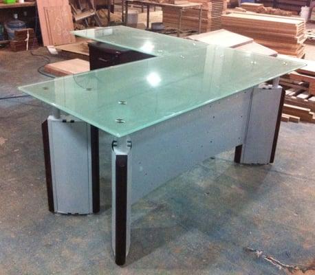 Modern glass desks