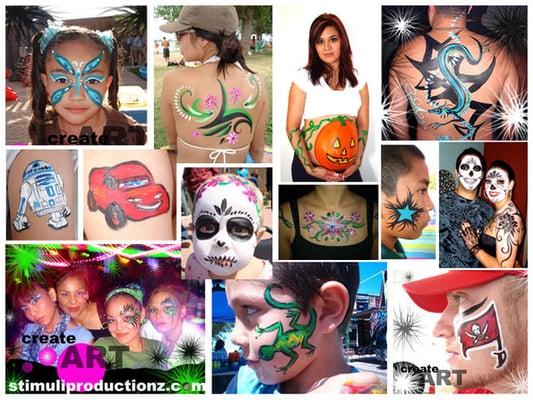 Collage of past work.