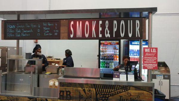 Pulled Pork Nachos were INCREDIBLE!! There is a restaurant in addition to this kiosk, I was told. YUM!!!