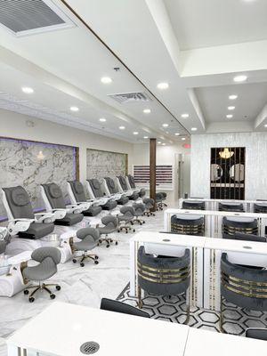 nail and pedi area