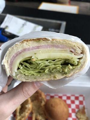My no meat panini... with ham.