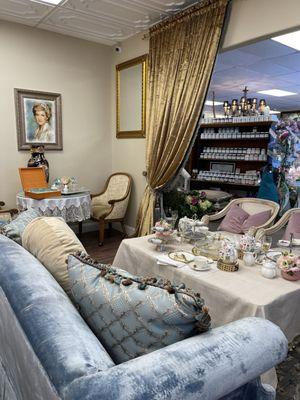 A peek inside The Queen's Tea Room