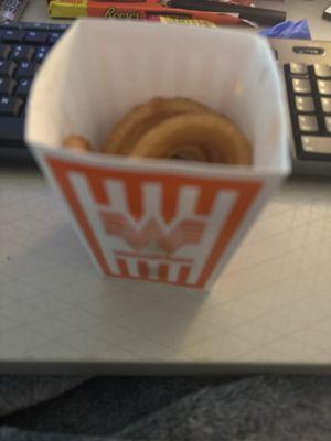 This is what a 5$ onion ring looks like.