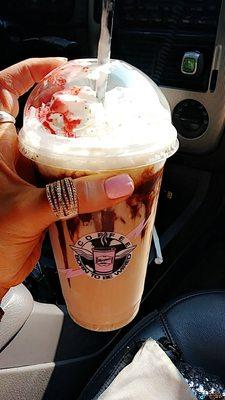 Banana split iced coffee