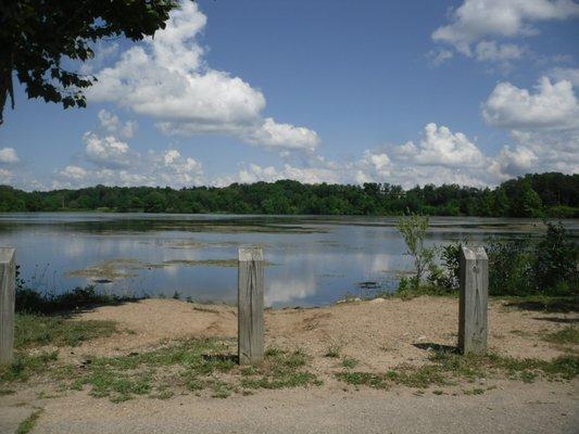 The lake from the west side