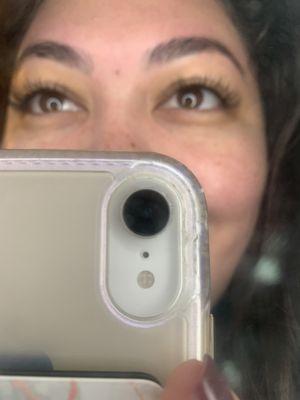 I'm bad at taking pics but I always walk out loving my lashes!