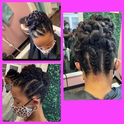 Crazy Bun by LadyC (Shampoo, Deep Conditioning, Scalp exfoliation treatment, and Steam Hydration.