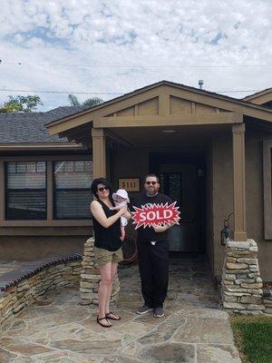 Closing day at our new house