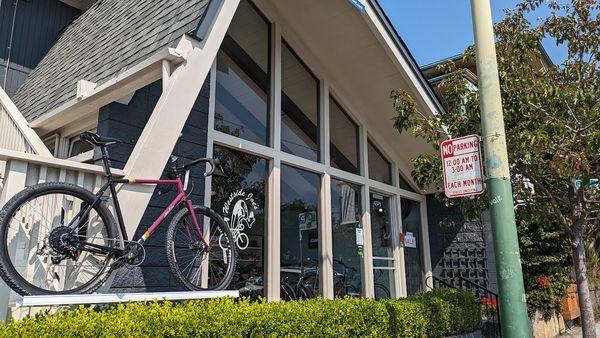 Storefront on Piedmont Ave, across and up from the elementary school.