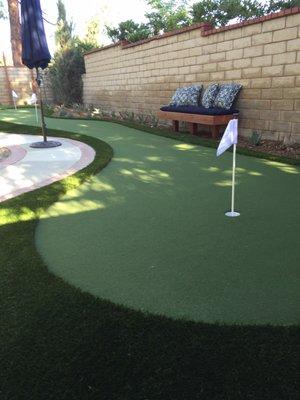 Pretty putting green.