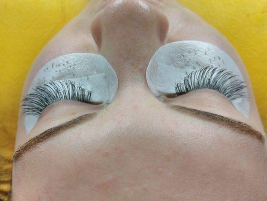 Classic eye lash extensions
