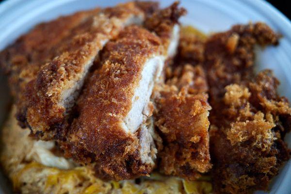 "Mega katsu" Tokyo style - Note the very dark fry (From 10/2025)