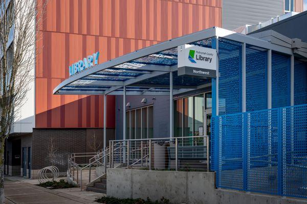 Outside of new Northwest Library