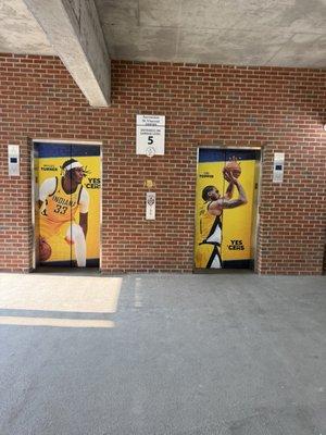 Fun but slow elevators.