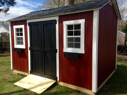8x12 Shed in Cottage Red. Islip, NY