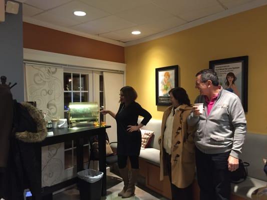 Our December raffle drawing.